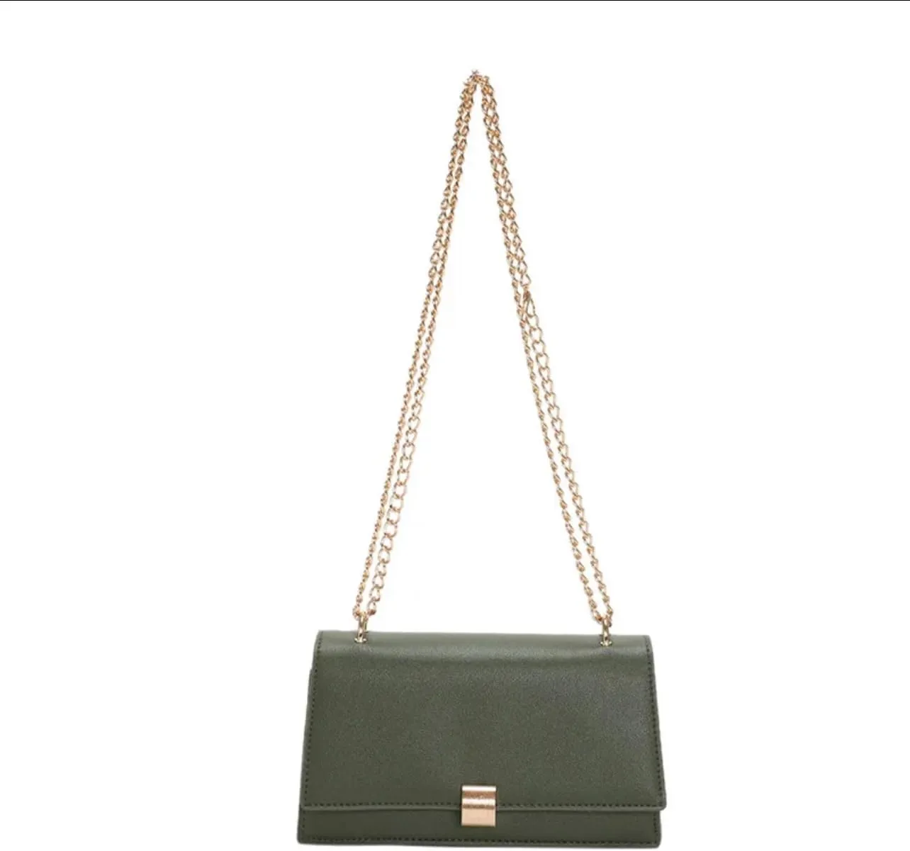 Crossbody Bag, massager bag,Women's Chain Shoulder Bag,Minimalist Mini Square Purse(RUST)