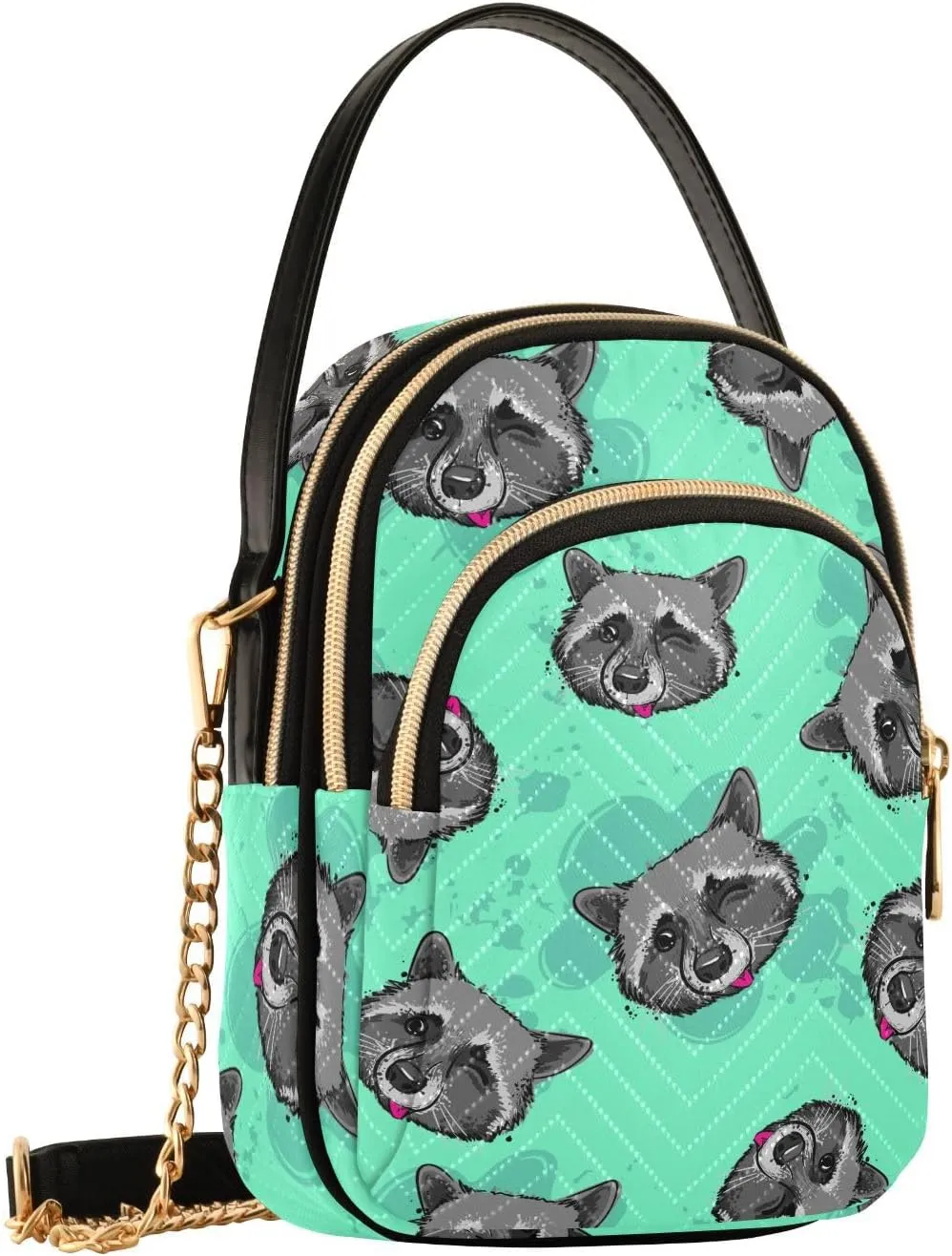Crossbody Bags for Women Space Quilted Chain Crossbody Purses Trendy Cross Body Phone Purse Handbag