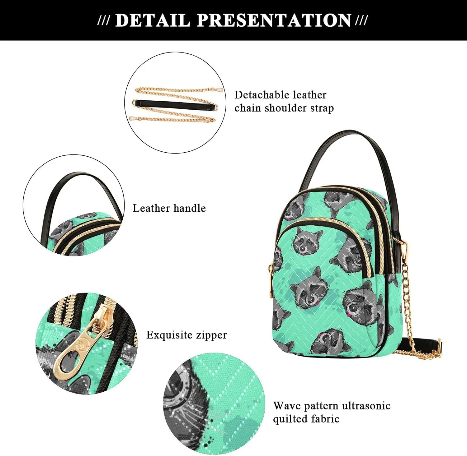 Crossbody Bags for Women Space Quilted Chain Crossbody Purses Trendy Cross Body Phone Purse Handbag