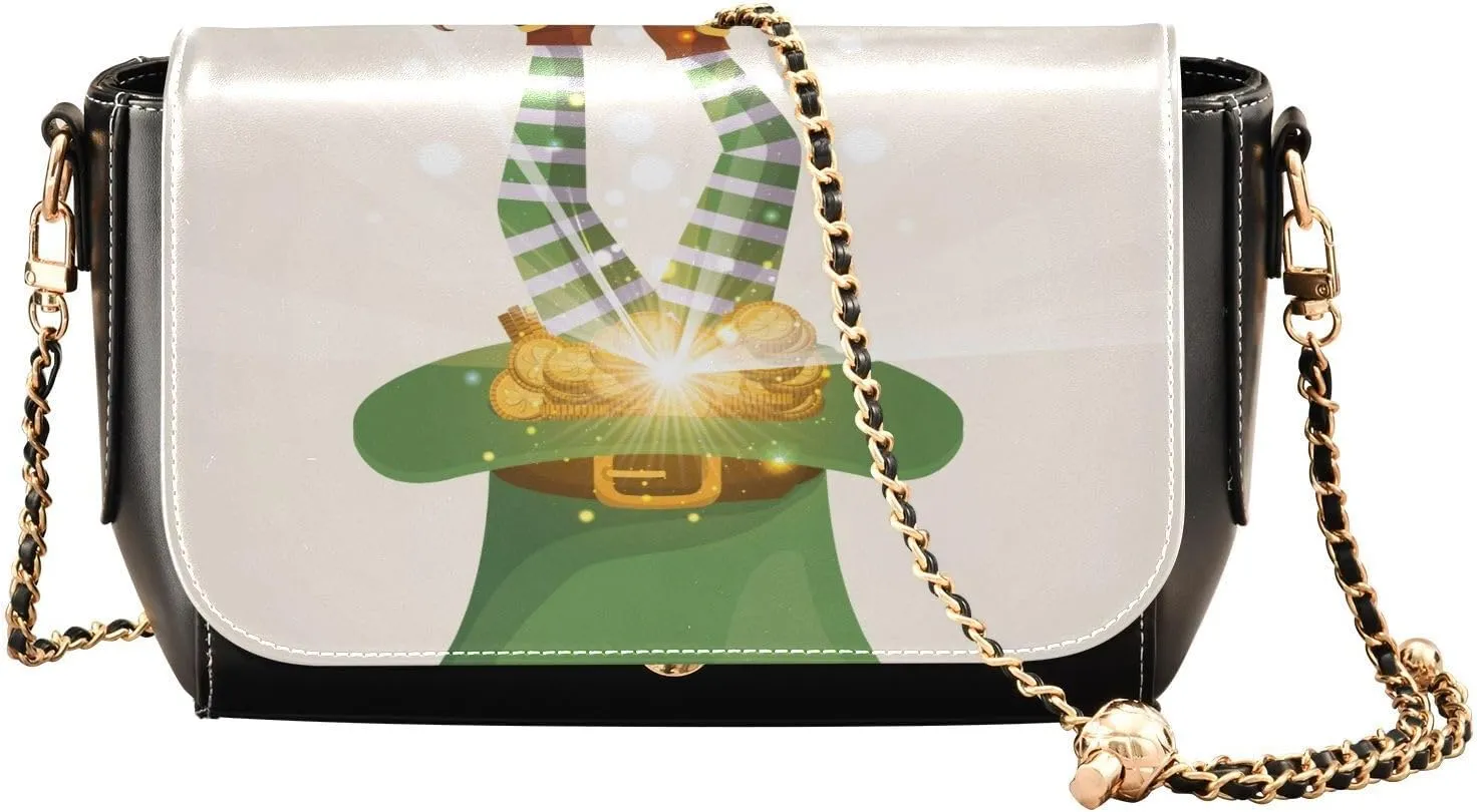 Crossbody Bags for Women Trendy Women's Black Shoulder Bag Small PU Leather Flap Cross Body Bag Handbags