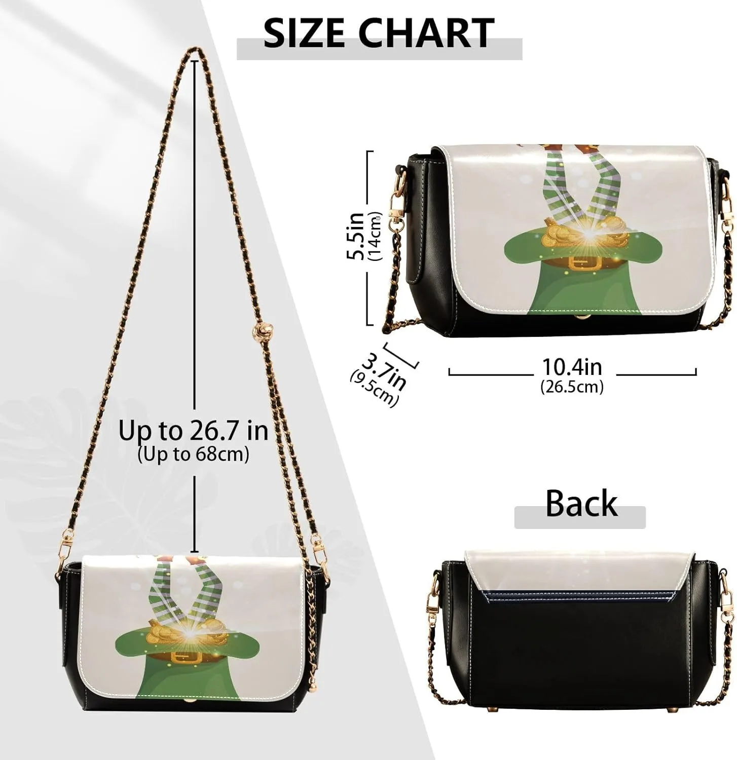 Crossbody Bags for Women Trendy Women's Black Shoulder Bag Small PU Leather Flap Cross Body Bag Handbags