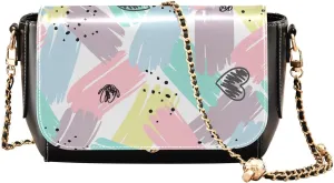 Crossbody Bags for Women Trendy Women's Black Shoulder Bag Small PU Leather Flap Cross Body Bag Handbags