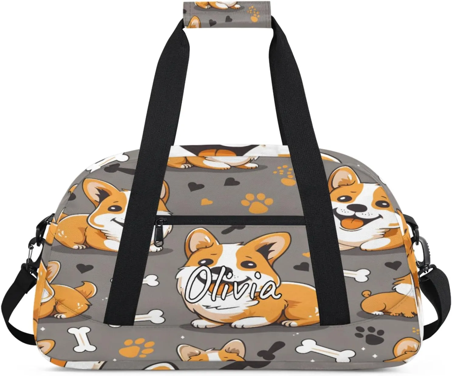 Custom Sports Gym Bag Personalized Name Travel Duffel Bag