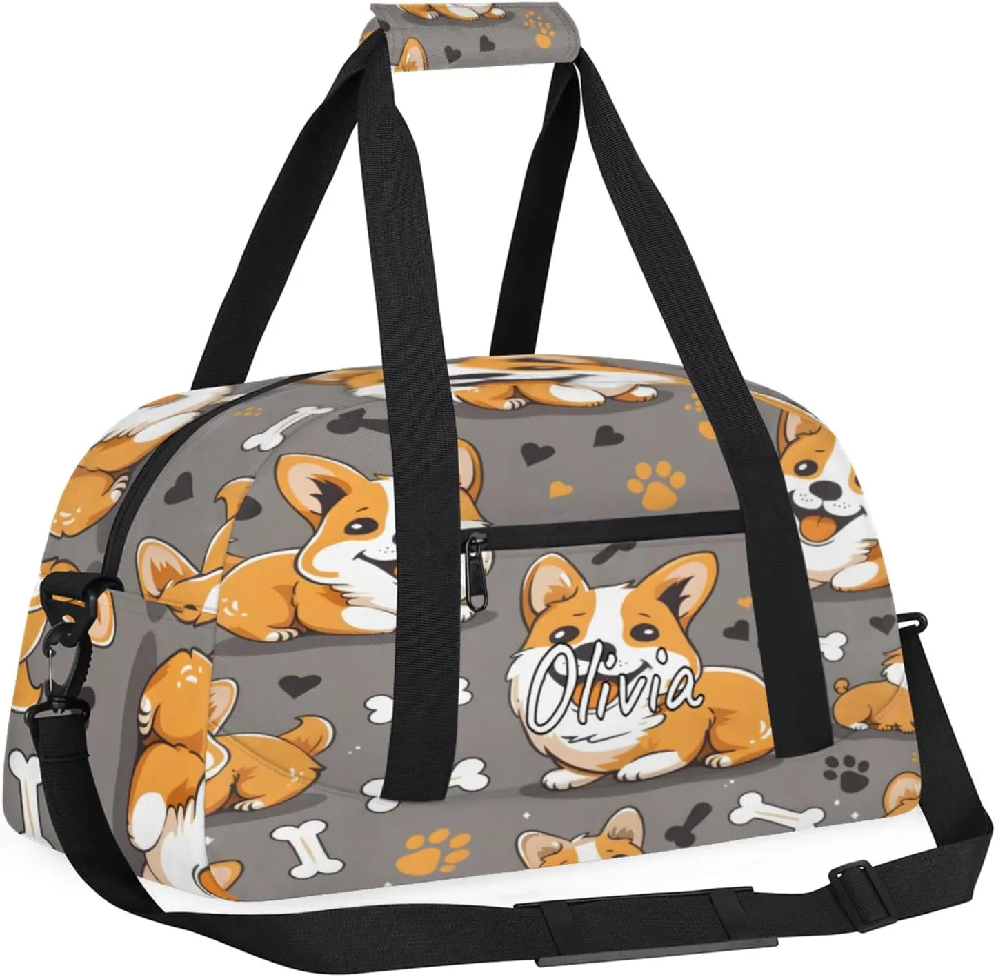 Custom Sports Gym Bag Personalized Name Travel Duffel Bag