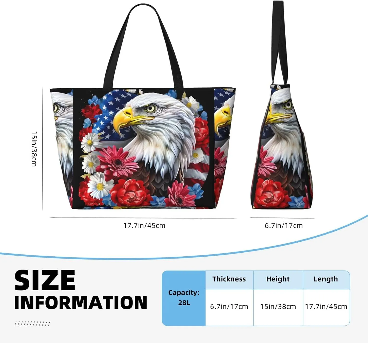 Cute Beach Tote Pool Bags for Women-Large Gym Grocery Tote Travel Towel Bag Reusable Handbags,7 Pockets, Zipper