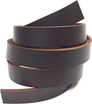 Dangerous Threads Dark Brown Latigo Leather Strip 1" x 72"