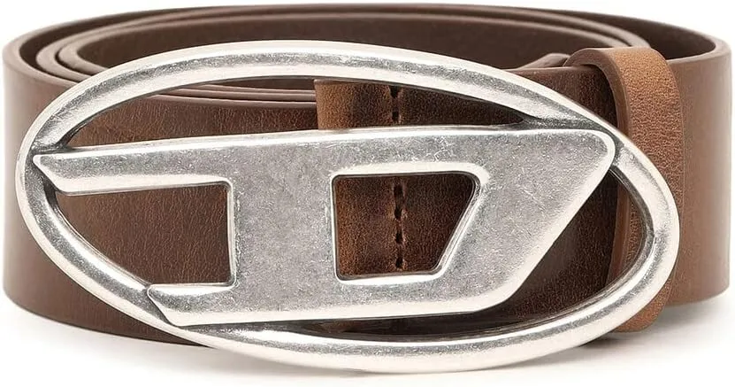 Diesel B-1DR Leather Logo Belt