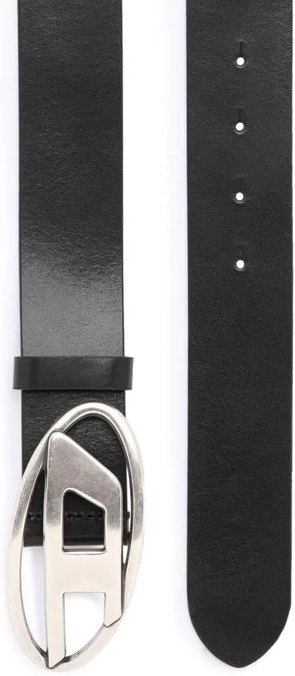 Diesel B-1DR Leather Logo Belt