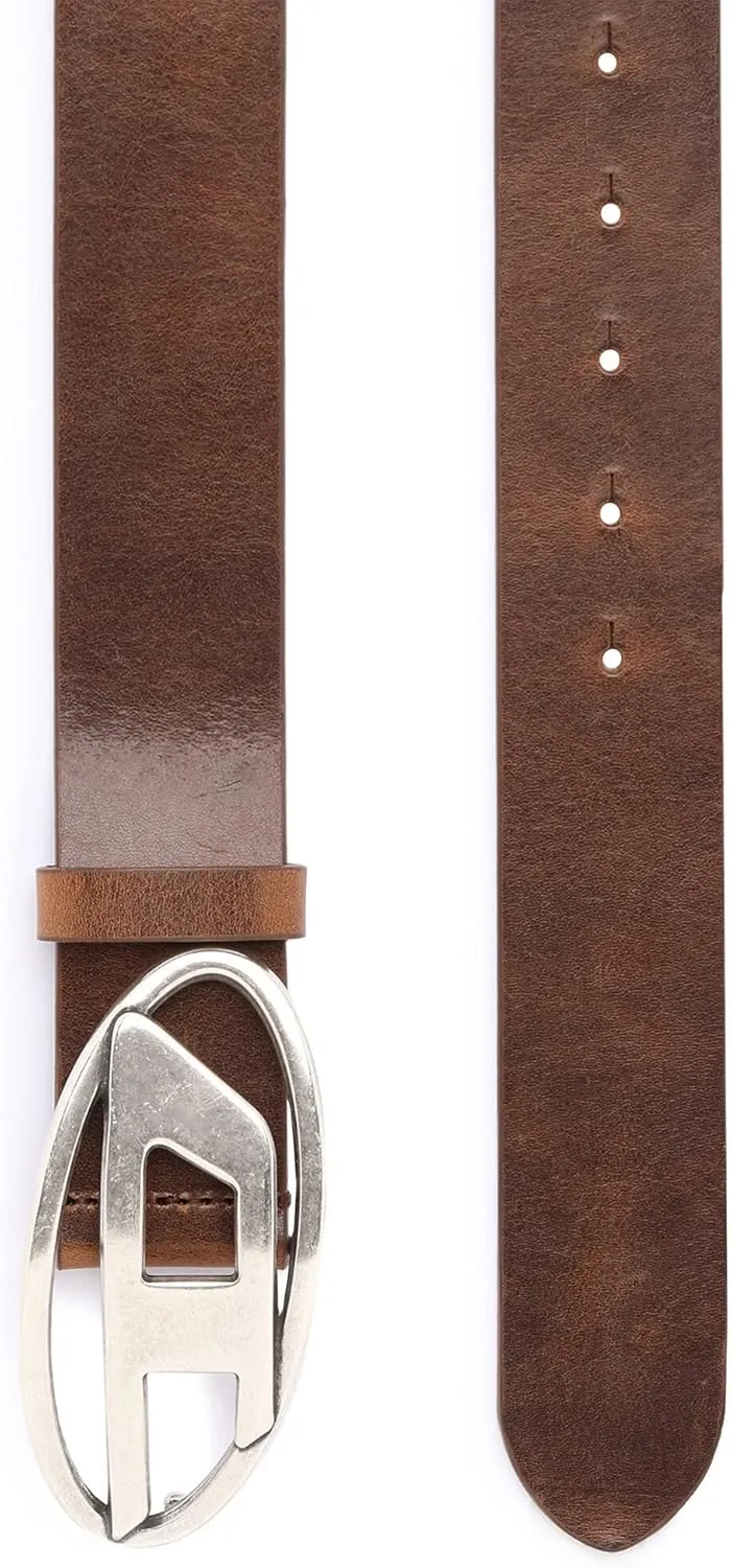 Diesel B-1DR Leather Logo Belt