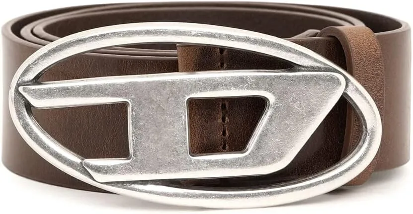 Diesel B-1DR Leather Logo Belt