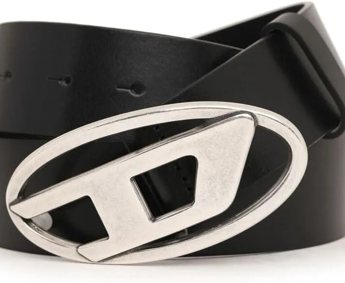 Diesel B-1DR Leather Logo Belt