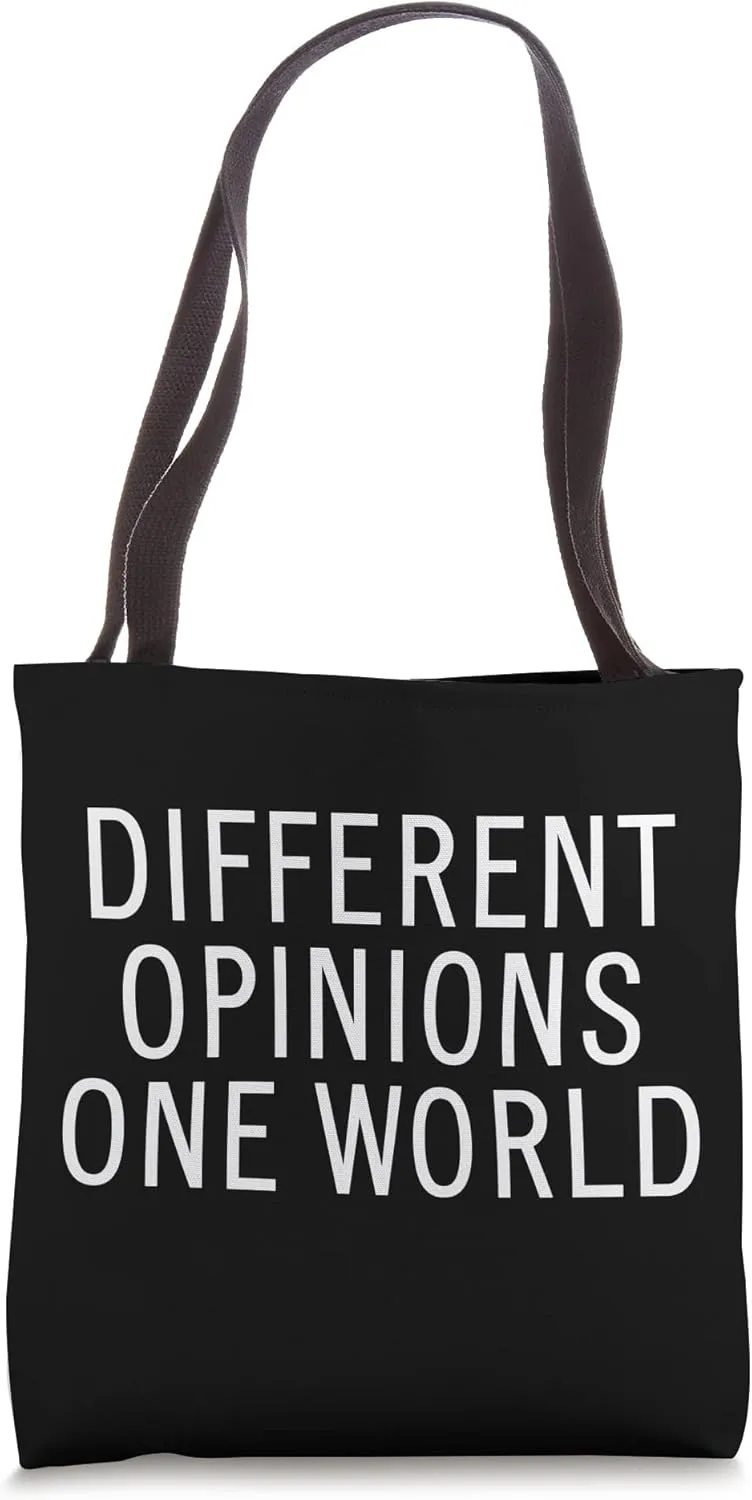 Different Opinions One World Tote Bag