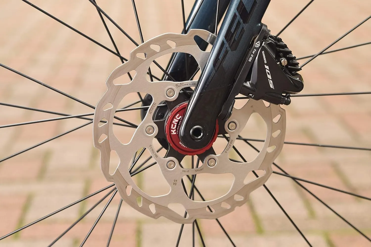 Disc Brake Rotor, Silver, One Size, Locking Ring, Compatible with Shimano Center Lock