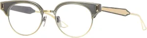 Dita Brixa DTX109-51-02A Eyeglass Frame Antique Silver - Antique Yellow Gold w/Clear Demo Lens 51mm