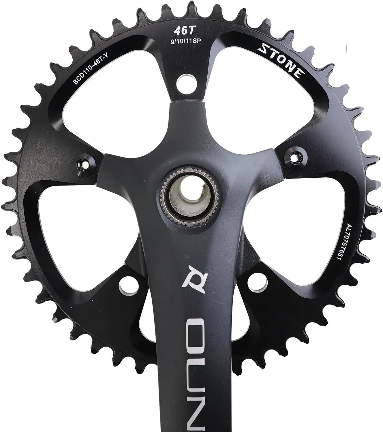 DJC Stone Chainring Round 110BCD 5 Arms for Force Red Rival S350 S900 32 36 38 40 42 46 48 58 60T Tooth Road Bike for Sram CX Gravel Quarq