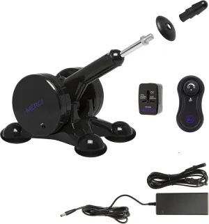 Doc Johnson Merci - Power Banger - F-Machine with Wireless Remote - Compatible with All Vac-U-Lock Dildos - Powerful Multi-Speed Thrusts - for Adults Only, Black, Violet