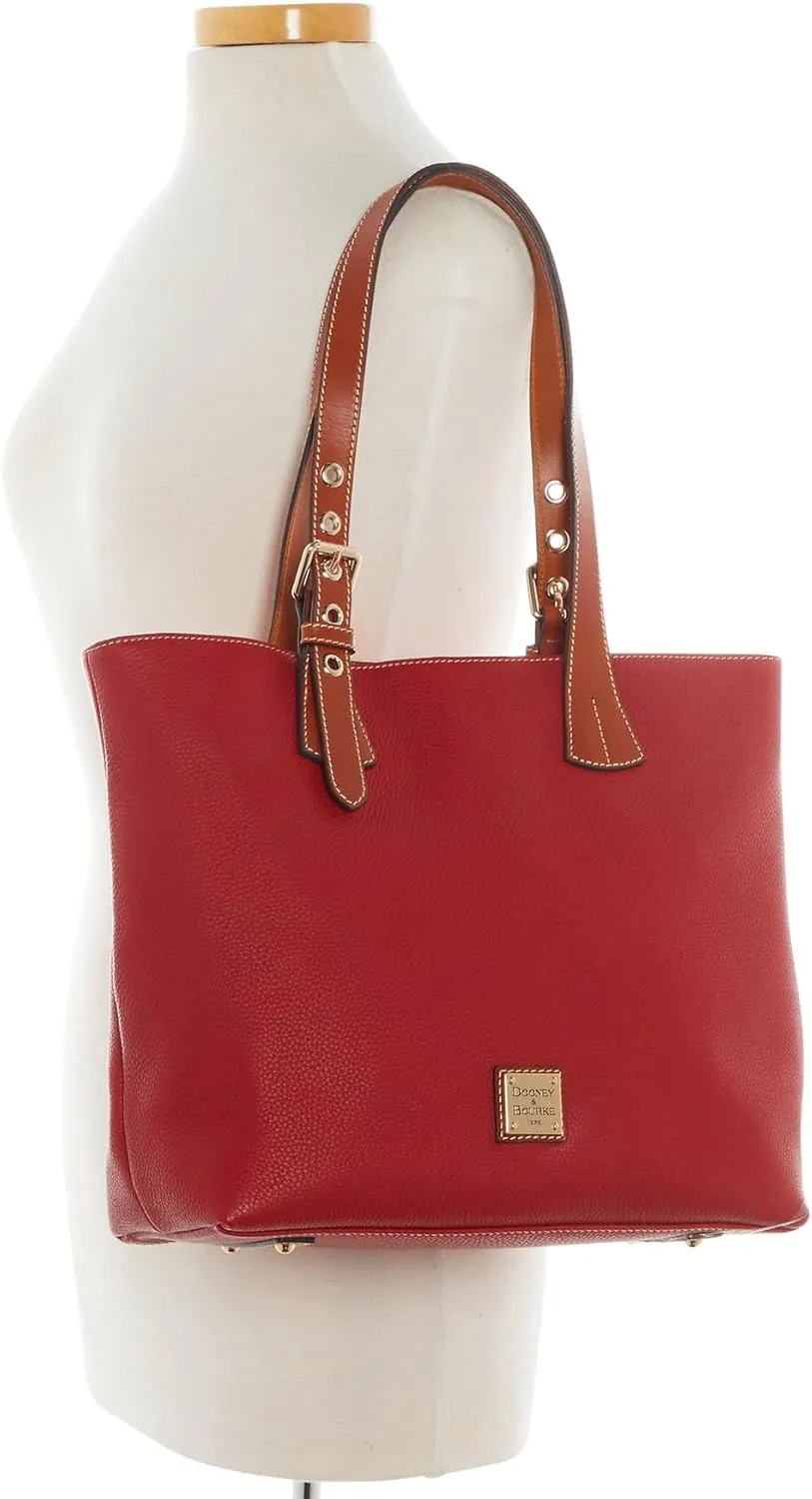 Dooney & Bourke Tote Bags for Women, Pebble Grain Leather Emily Tote Bag with Zipper Compartment