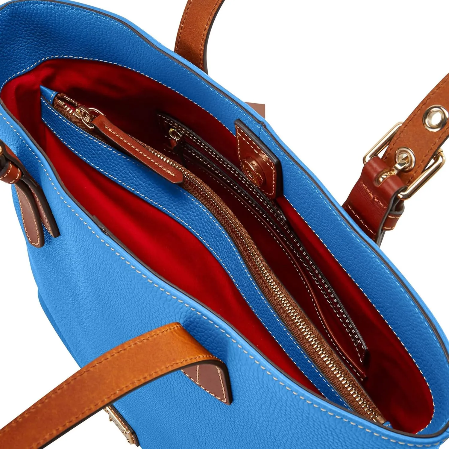 Dooney & Bourke Tote Bags for Women, Pebble Grain Leather Emily Tote Bag with Zipper Compartment