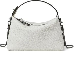 DORIS&JACKY Small Hand Tote Handbag For Women Designer Vegan Top Handle Crossbody Purse With Metal Chain Strap