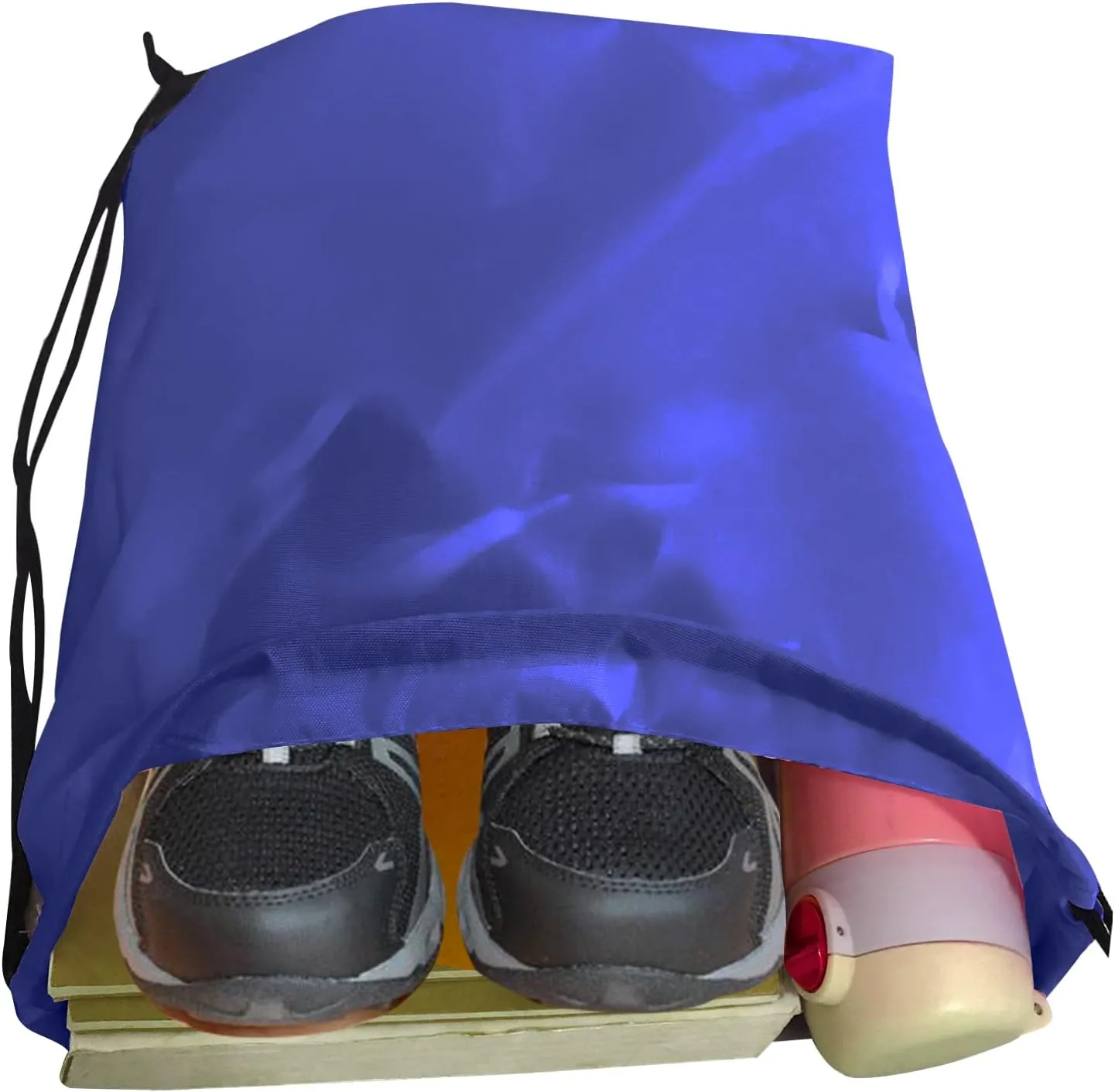 Drawstring Bags Bulk 14 Pcs Drawstring Backpack Bulk Cinch Bag Sackpack for Men Women Gym (Navy Blue)