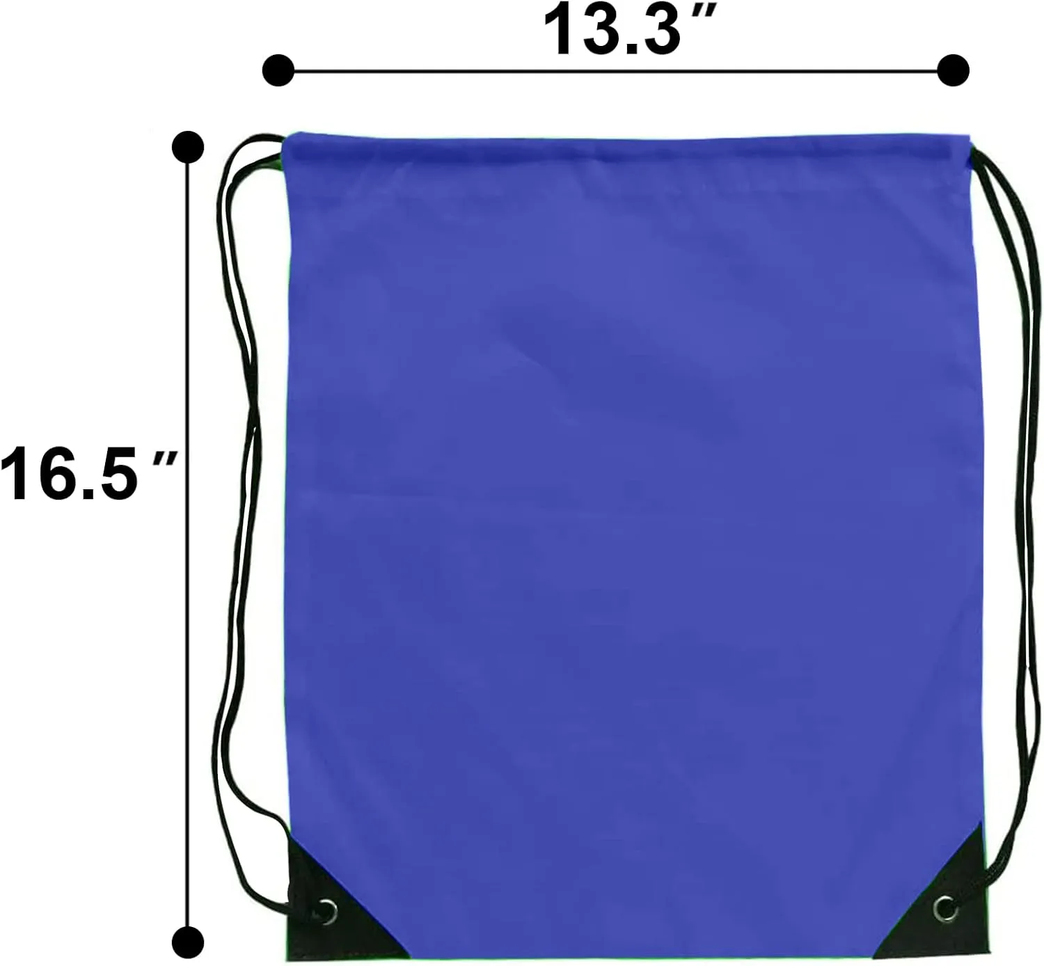 Drawstring Bags Bulk 14 Pcs Drawstring Backpack Bulk Cinch Bag Sackpack for Men Women Gym (Navy Blue)