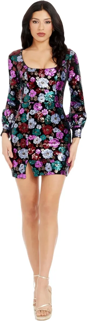 Dress the Population Women's Elvie Bodycon Mini Dress