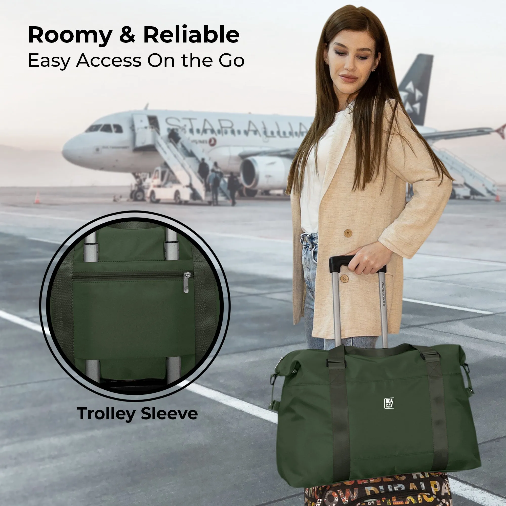 Duffle & Weekender Bag - Olive Green