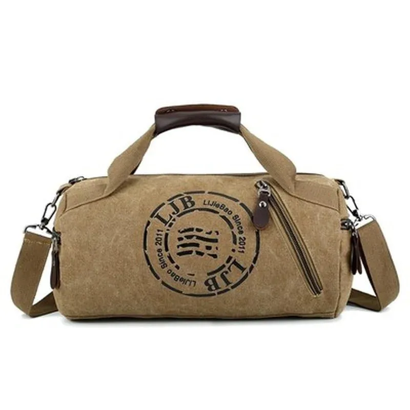 Durable Multifunction Canvas Gym Bag - Men's and Women's Sport Training Bag, Ideal for Outdoor Fitness Activities