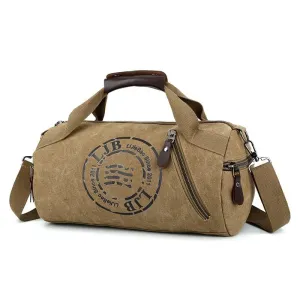 Durable Multifunction Canvas Gym Bag - Men's and Women's Sport Training Bag, Ideal for Outdoor Fitness Activities