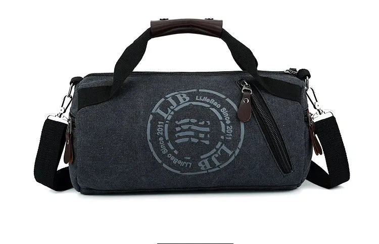 Durable Multifunction Canvas Gym Bag - Men's and Women's Sport Training Bag, Ideal for Outdoor Fitness Activities