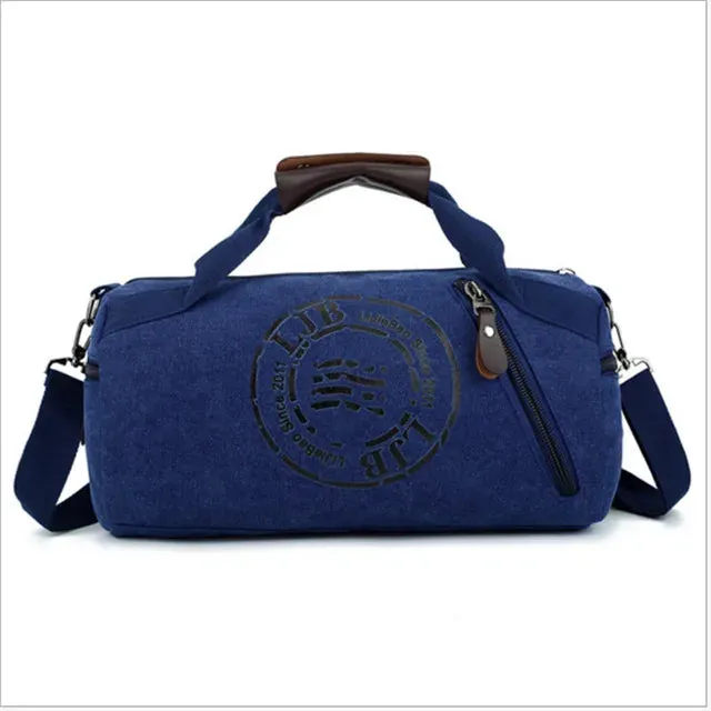 Durable Multifunction Canvas Gym Bag - Men's and Women's Sport Training Bag, Ideal for Outdoor Fitness Activities