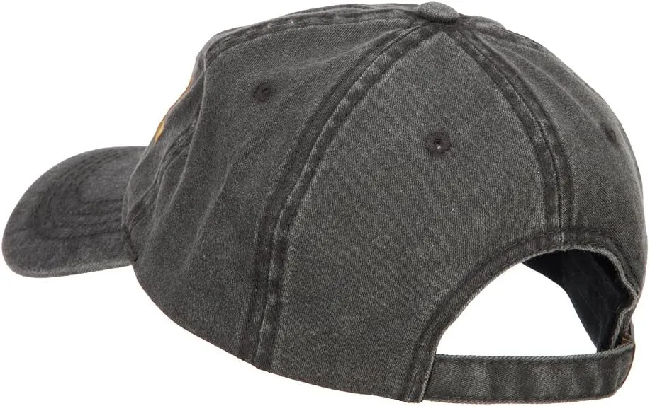 e4Hats.com Admiral Embroidered Washed Buckle Cap
