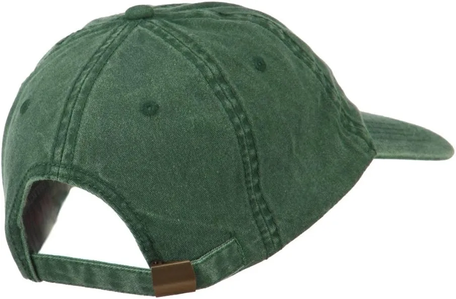 e4Hats.com Captain Embroidered Low Profile Washed Cap