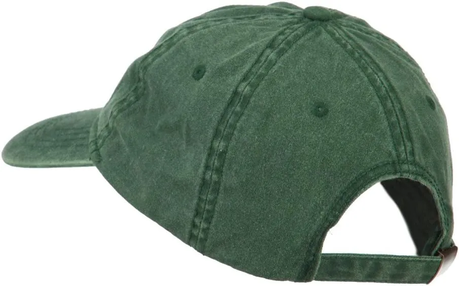 e4Hats.com Captain Embroidered Low Profile Washed Cap