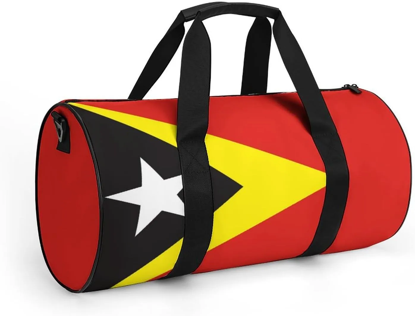 East Timor Flag Gym Bag for Girls Boys Sports Duffel with Wet Pocket Travel Weekender