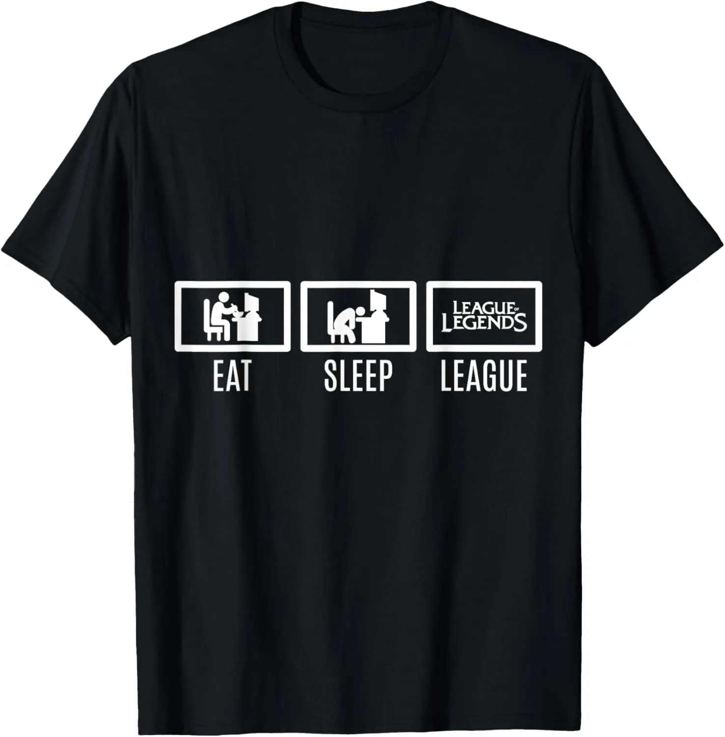 Eat Sleep League Repeat Tshirt Challenger Shirt T-Shirt