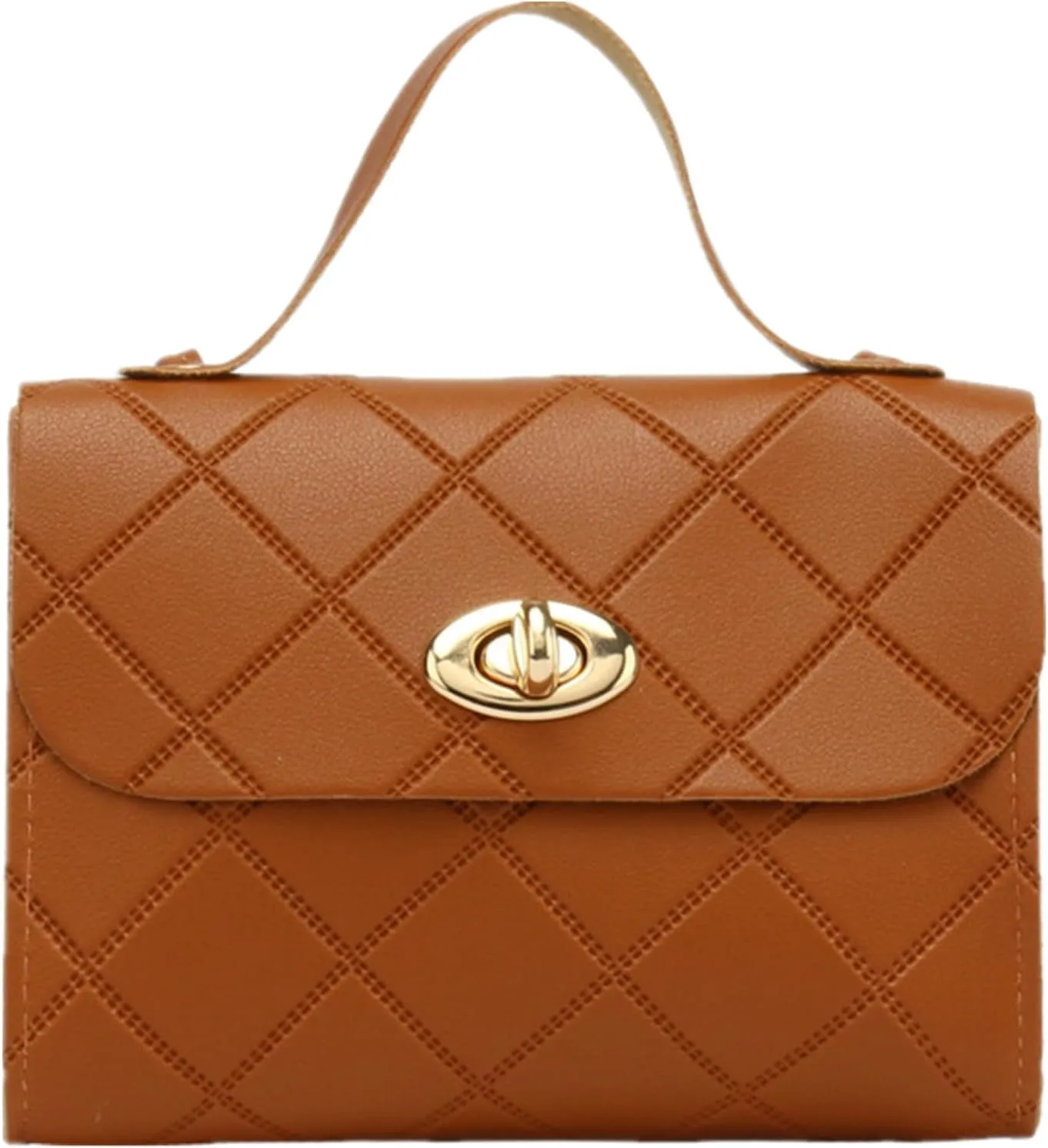 Elegant Women's Bag Chain Underarm Shoulder Crossbody - Small Square Mini Leather Handbags with Travel