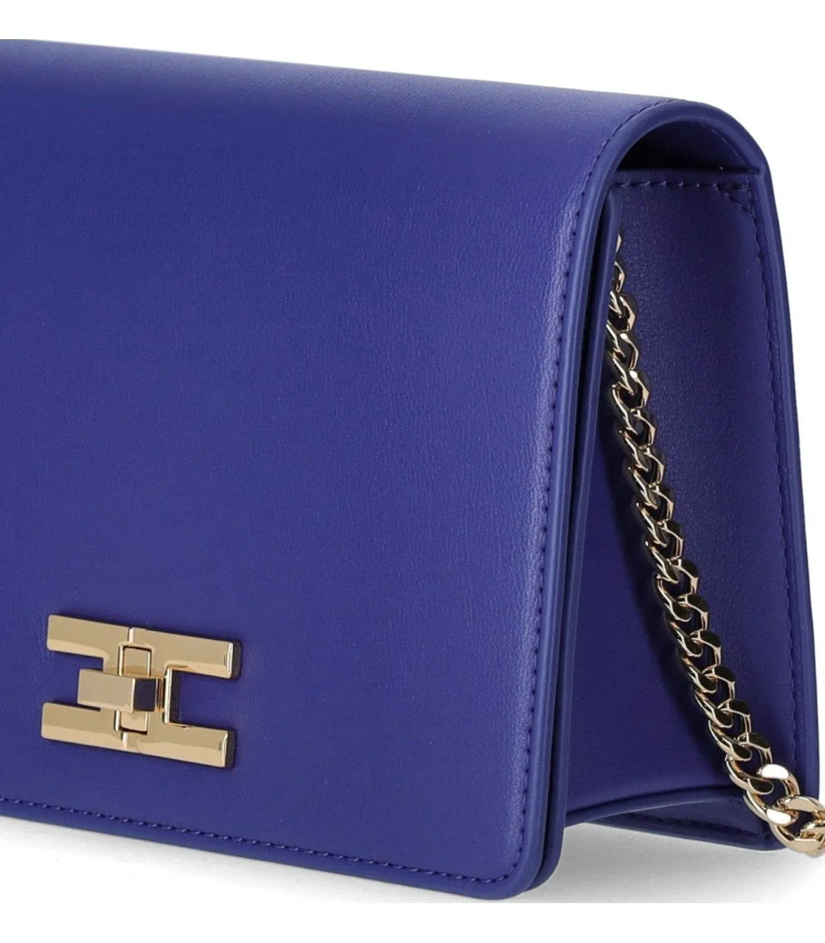 Elisabetta Franchi Indigo Blue Crossbody Bag