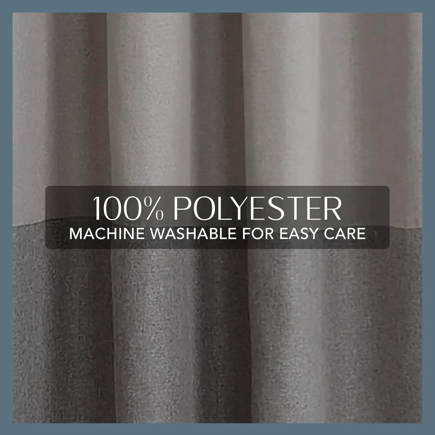 Elrene Home Fashions Braiden Color-Block Blackout Window Curtain, Single Panel, 52 in x 84 in (1 Panel), Gray