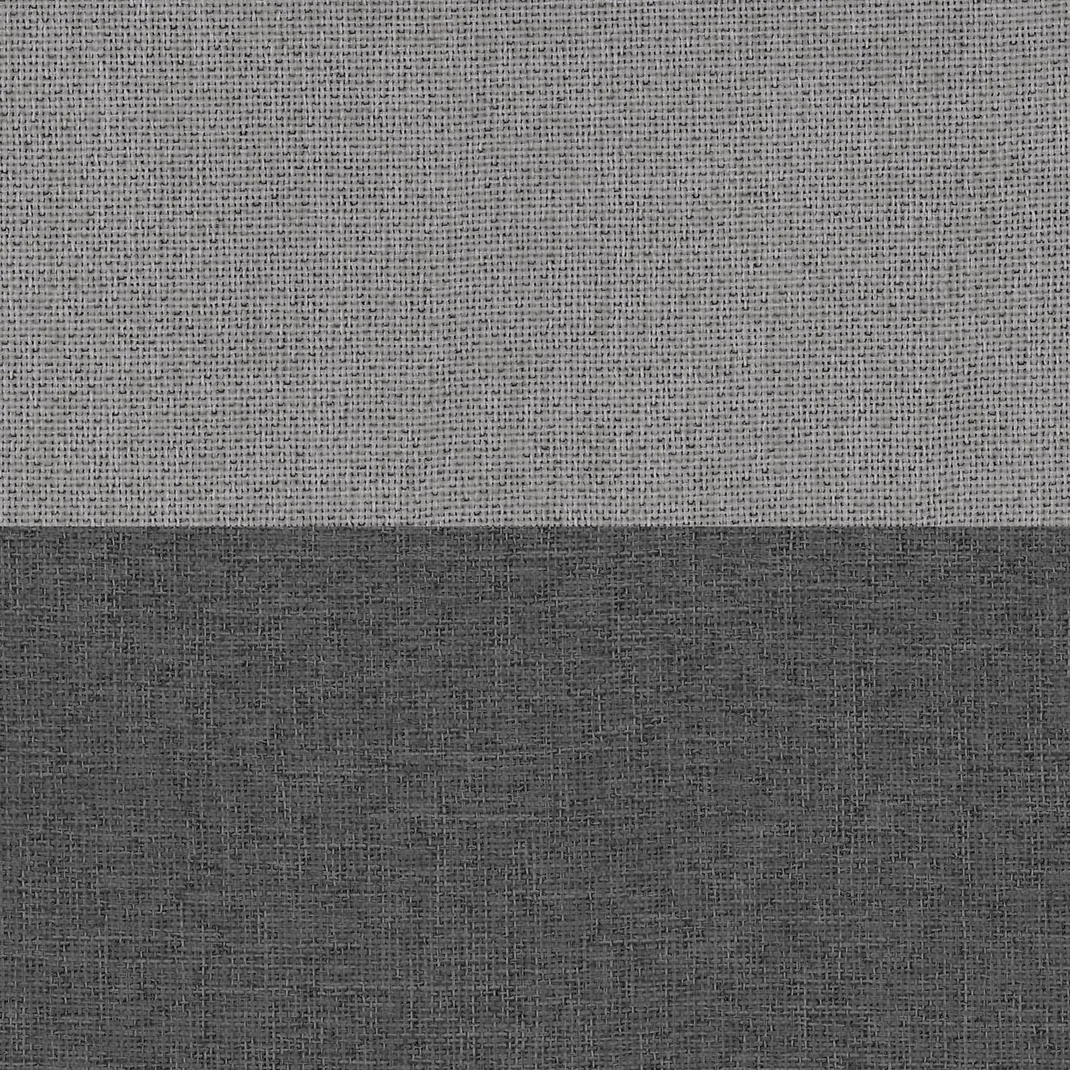 Elrene Home Fashions Braiden Color-Block Blackout Window Curtain, Single Panel, 52 in x 84 in (1 Panel), Gray