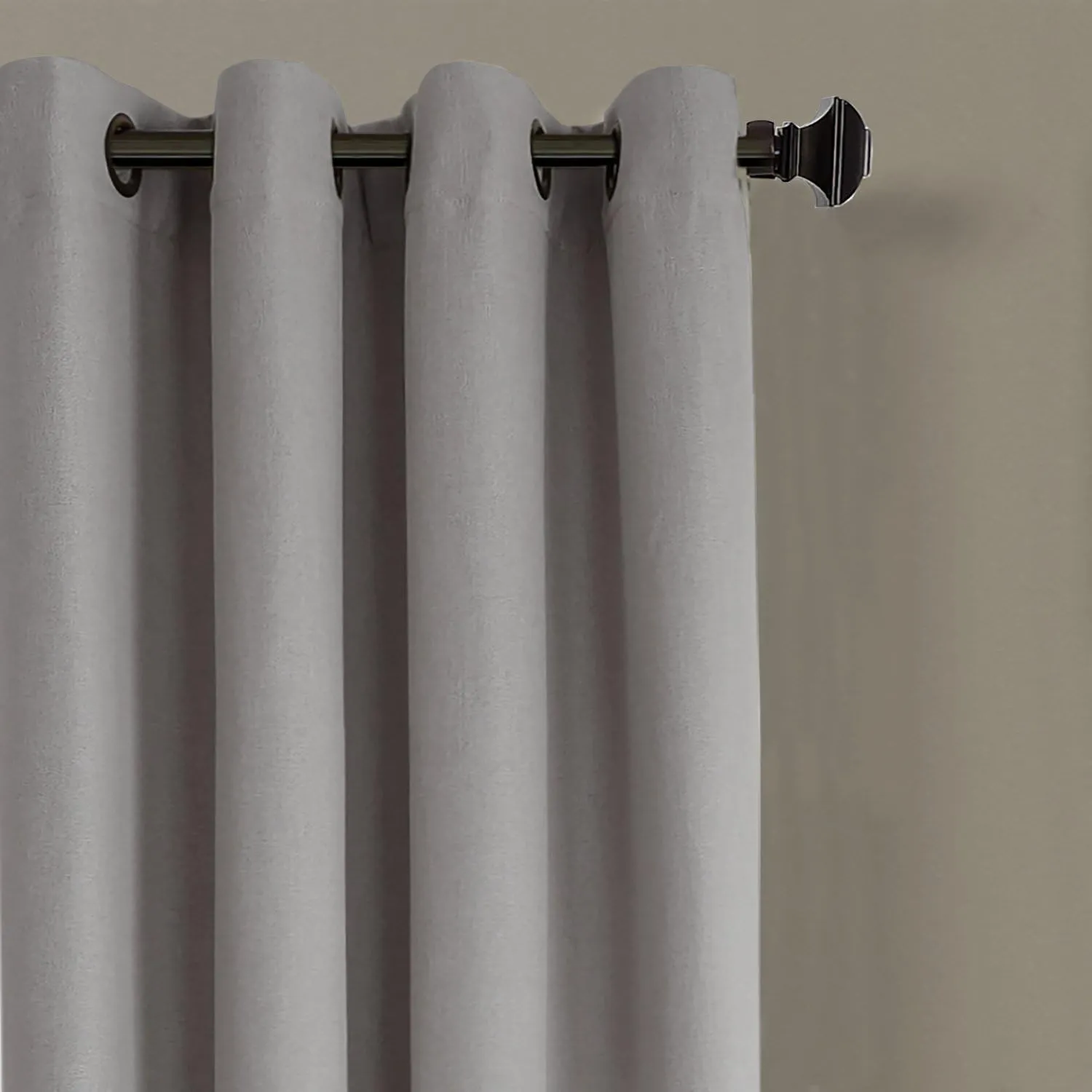 Elrene Home Fashions Braiden Color-Block Blackout Window Curtain, Single Panel, 52 in x 84 in (1 Panel), Gray