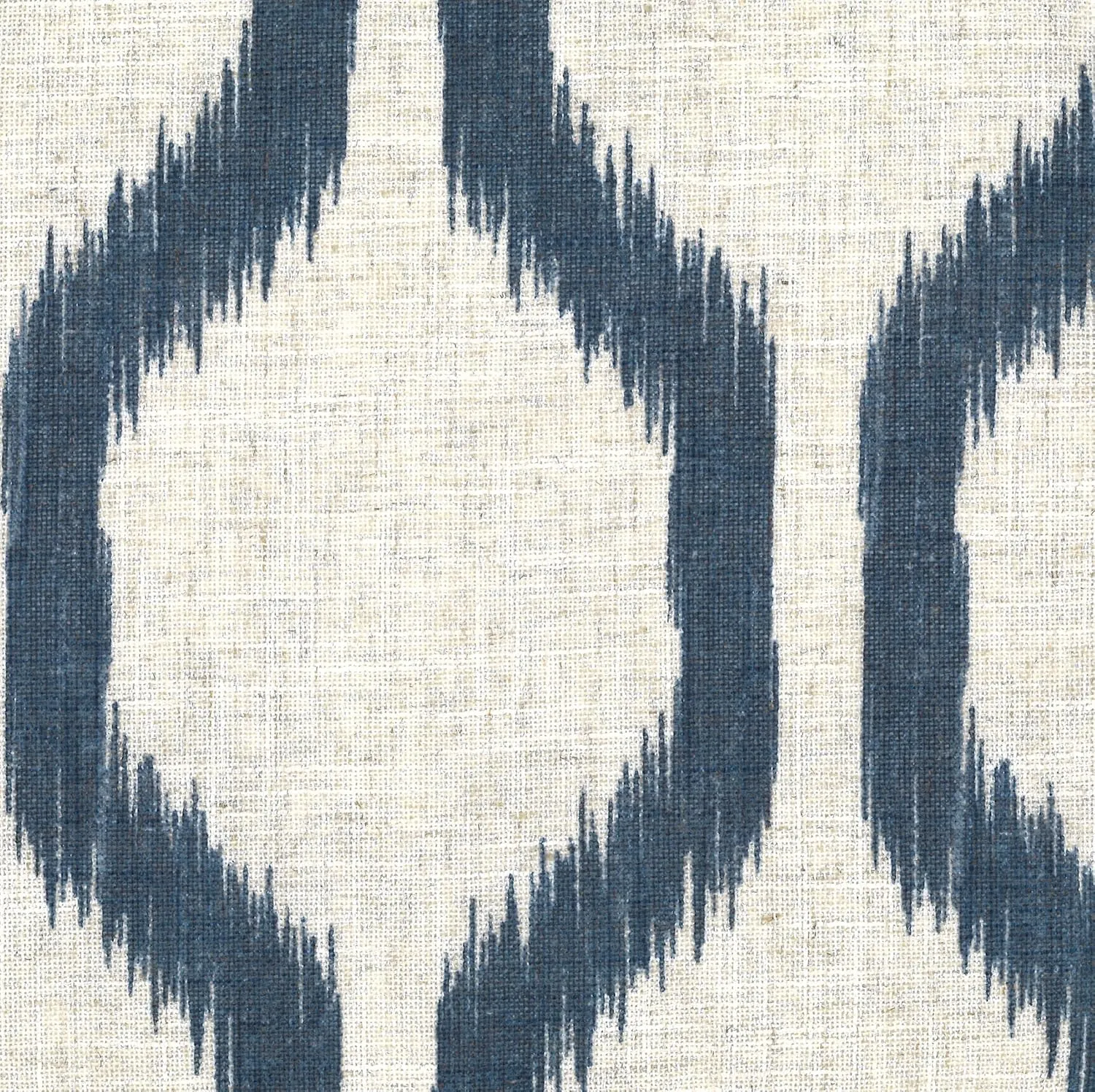 Elrene Home Fashions Renzo Ikat Geometric Room-Darkening Window Curtain, Living Room and Bedroom Drape with Grommets, 52"x84", 1 Panel, Indigo
