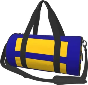 Equality Pride Flag Round Travel Duffel Bag Large Capacity Gym Sports Bags for Hiking Vacation Trips