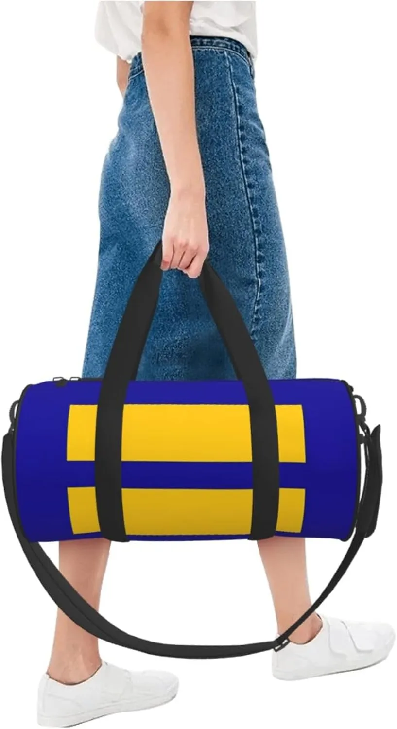 Equality Pride Flag Round Travel Duffel Bag Large Capacity Gym Sports Bags for Hiking Vacation Trips