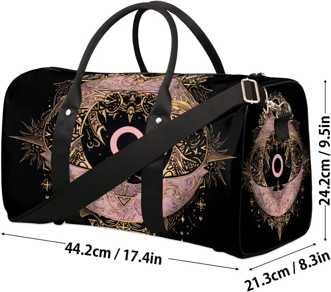 Ethnic Eyes Travel Duffel Bag for Women Men Waterproof Foldable Overnight Weekender Bag Large Capacity Sports Gym Bag