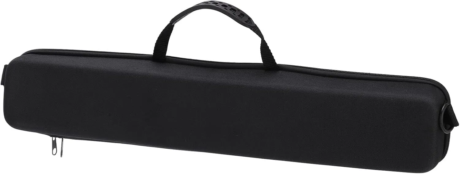 EVA Hard Fishing Rod Bag, Shock Absorbing Rod Holder Bag with Shoulder Strap for Fishing Rods, Net Bag Inside, Lock Design