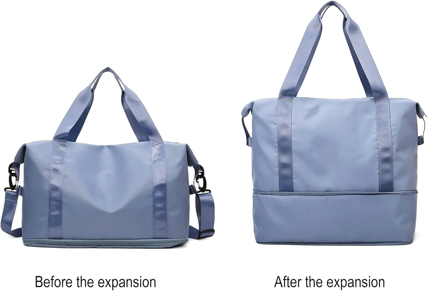 Expandable Travel Duffle Bag Weekender Carry on Overnight Bag Gym Bag for Women