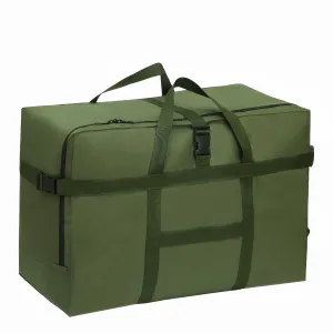 Extra Large Storage Duffle Bag for Travel, Waterproof Carry on Weekend Overnight Storage Bag over Luggage for Airline, Travel, for Men And Women Camping,Moving,Hospital (120L-Dark Green)
