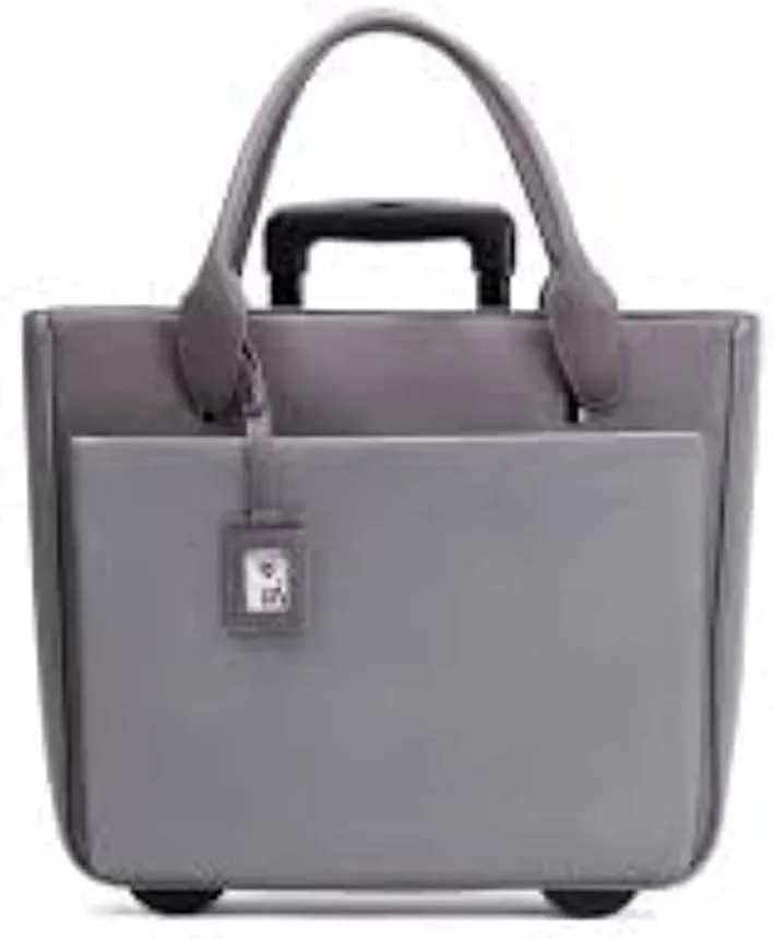 Fabrique FLORLRT-03 Florence Gray Rolling Tote Case 17.3 Laptop