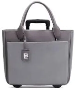 Fabrique FLORLRT-03 Florence Gray Rolling Tote Case 17.3 Laptop